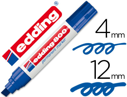 Rotulador edding 800 punta biselada tinta azul